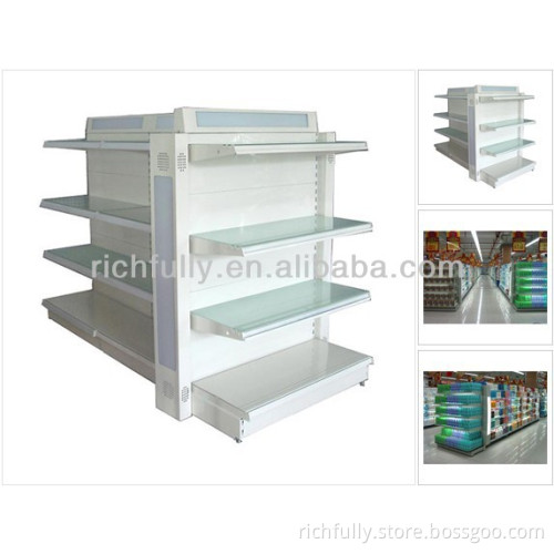 Good price 2015 Widely used Beautiful Supermarket Shelf with LED light setting